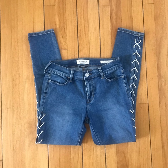 PacSun Lace Up Jeans - Picture 4 of 5